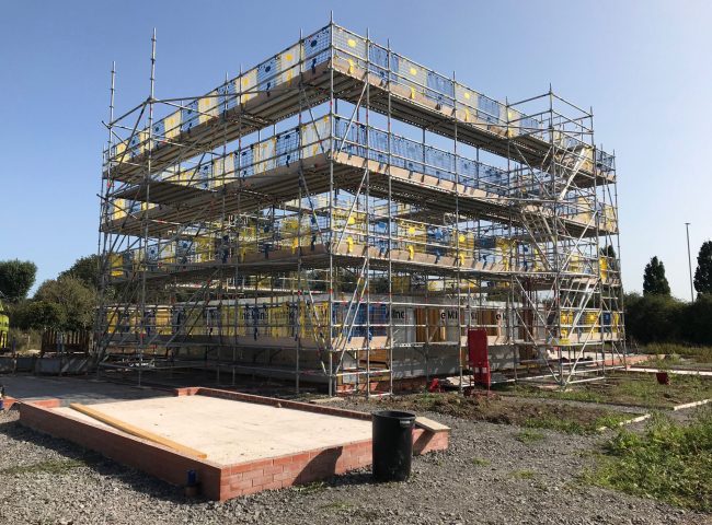 NEW BUILD HOUSING DEVELOPMENT SCAFFOLDING