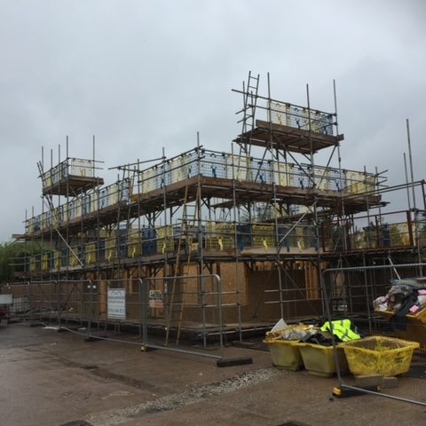 NEW BUILD HOUSING DEVELOPMENT SCAFFOLDING