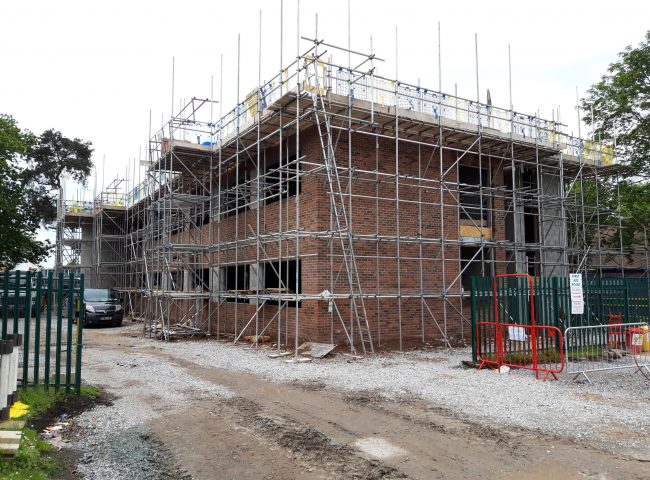 NEW BUILD HOUSING DEVELOPMENT SCAFFOLDING